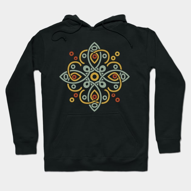 Nordic Folk Art, Celtic Tribal Hoodie by craftydesigns